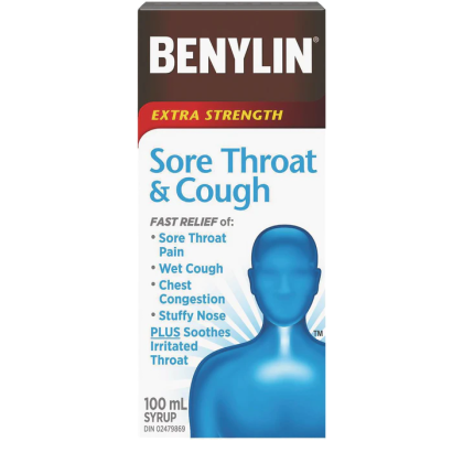 Benylin - Extra Strength Sore Throat & Cough 100mL