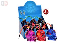 Glass Printed Skull Water Pipe 6's
