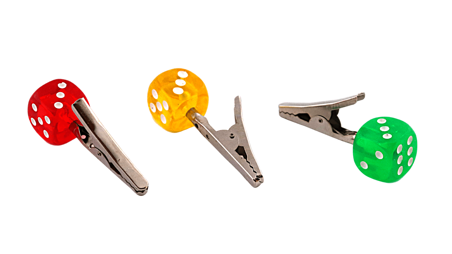 Dice Crocodile Clip (6)