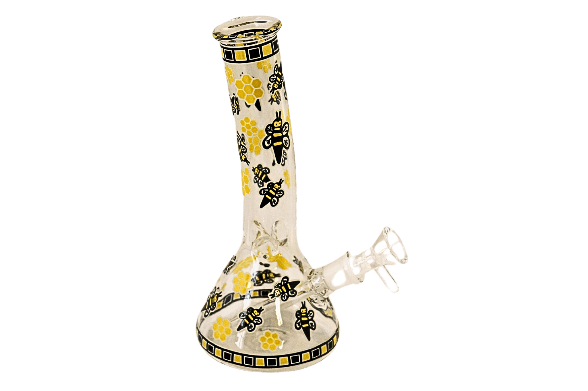Glass Bong - GID Honeybee 8" 