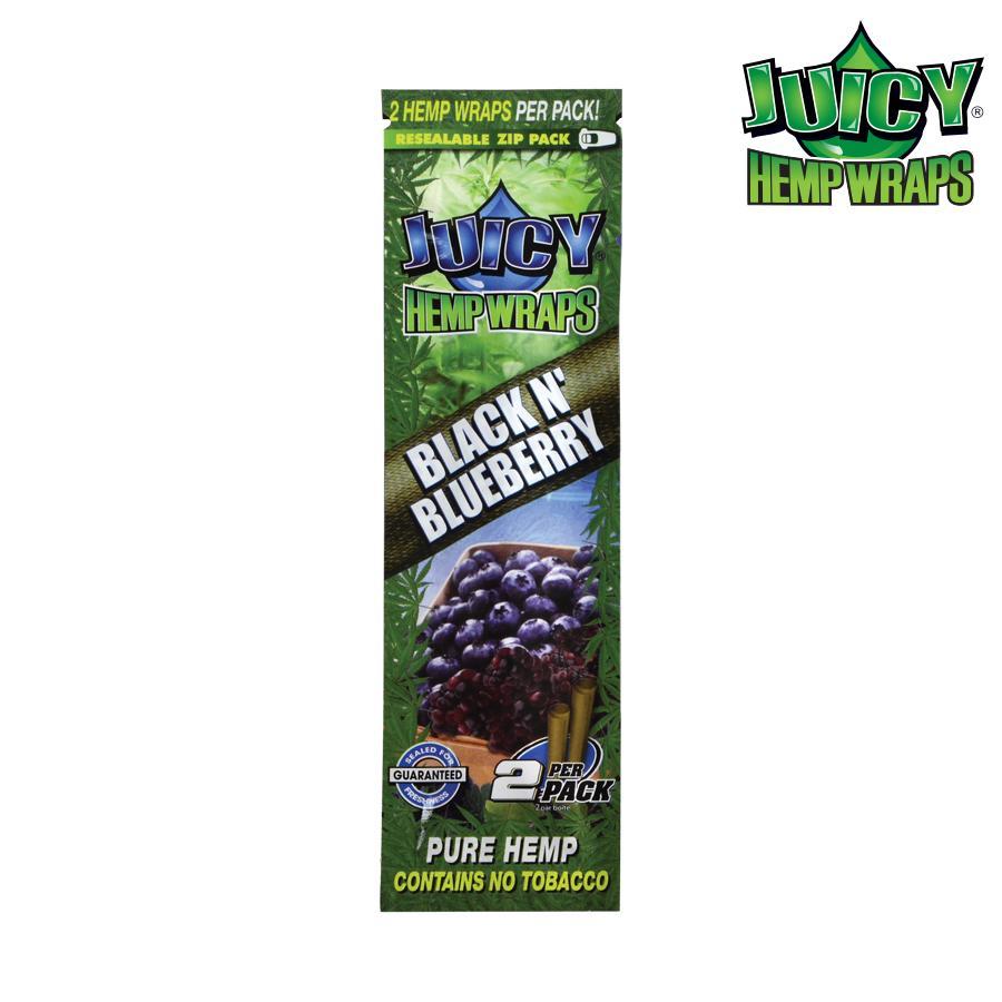 Juicy Hemp Wraps - Black N Blueberry (25/Pk)
