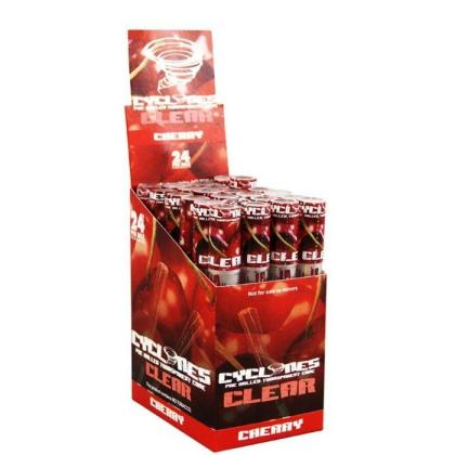 Cyclones Clear Cones - Cherry