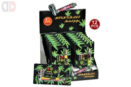 Metal Tobacco Pipe - Blister Pack (12)