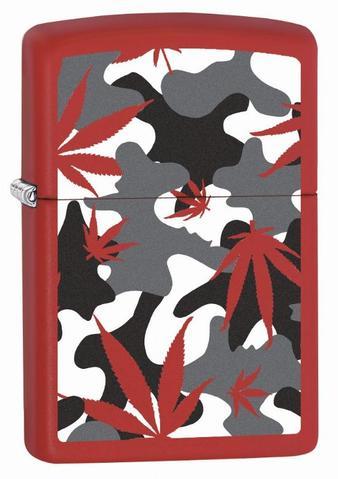 Zippo Leaf 233 Red Matte Camo (233-064558)