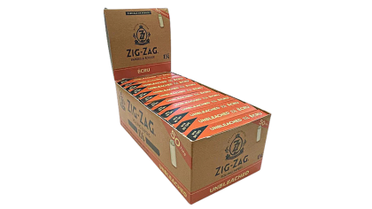 Zig Zag Rolling Paper - Unbleached 1 1/4 w/ Tips 