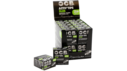 OCB Filter - Premium Black Slim Activ'Tips (20X10)