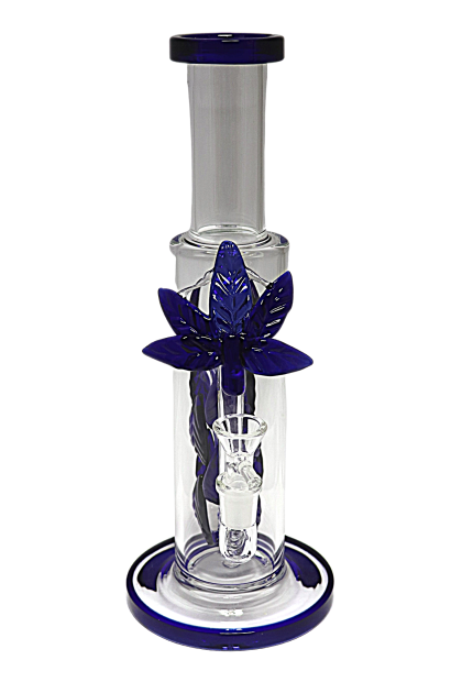Glass Bong - 12" Multi Leaf