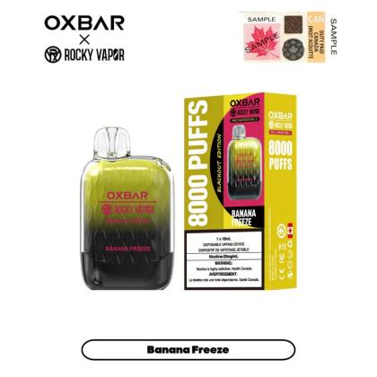 Oxbar Rocky 8000 5's - Banana Freeze