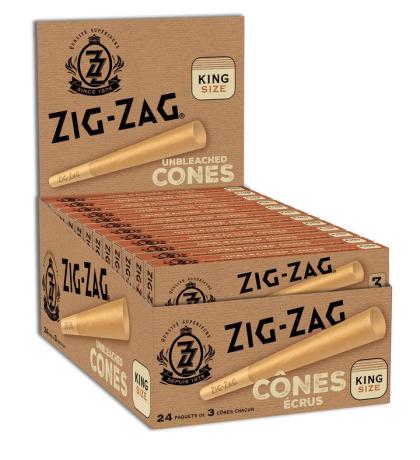 Zig-Zag Cone - KS Unbleached (24x3)