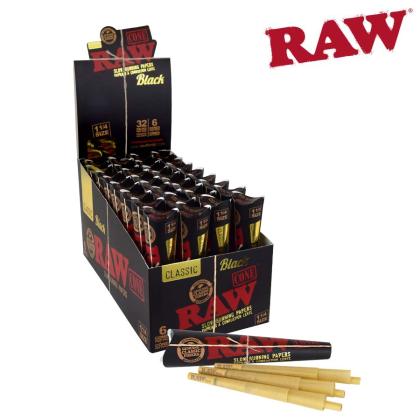Raw Cone - Black 1 1/4 (32X6)