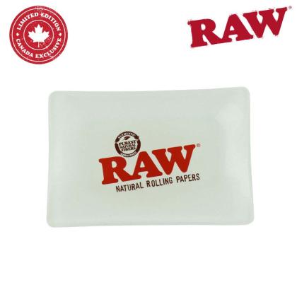 Raw Mini Glass Rolling Tray - Frosted
