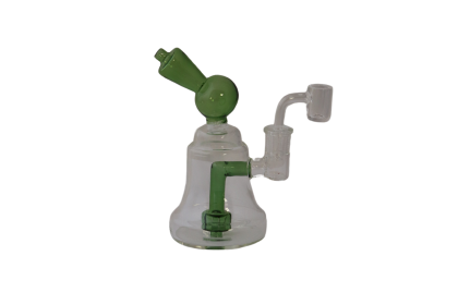 Glass Bong - 6" Dab Rig Pipe w/Banger 202407-10