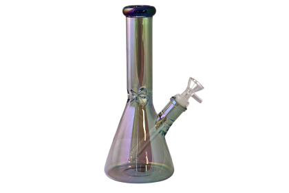 Glass Bong - 9.5" Chrome Colorway 999-16