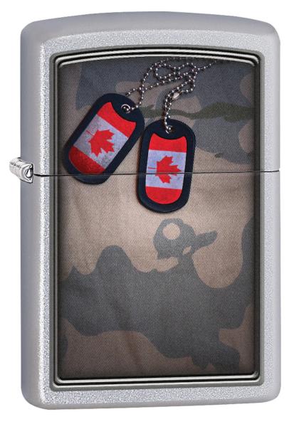 Zippo Souvenir Canada Dog Tag Camo 