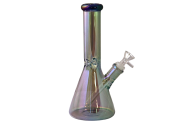 Glass Bong - 9.5" Chrome Colorway 999-16