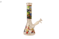 Glass Bong - 10" Yellow Cartoon ABC0036