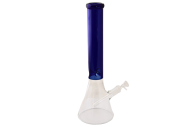 Glass Bong - 15.5" Colored Neck ABC0060-2