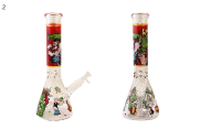 Glass Bong - 10.5" Trippy Cartoon ABC0063