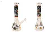 Glass Bong - 10.5" Trippy Cartoon ABC0063