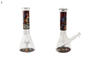 Glass Bong - 10" Dog Design ABC0084