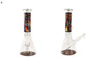 Glass Bong - 10" Dog Design ABC0084