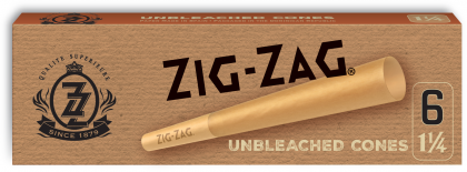 Zig-Zag Cone - Unbleached 1 1/4 Size