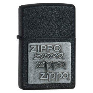 Zippo Black Crackle Emblem