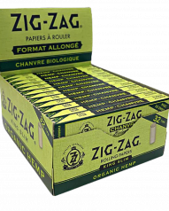 Zig Zag Rolling Paper - Organic King Size Slim w/Tips (24X32)